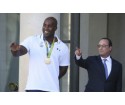 Les médaillés olympiques accueillis à l'Elysée par les plaisanteries de Hollande